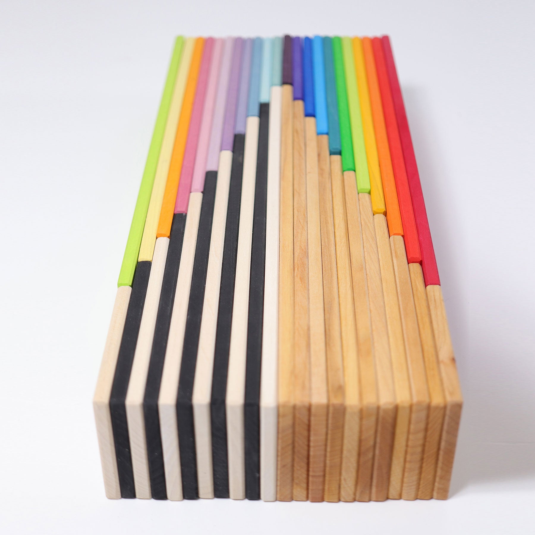 Grimms Building Boards in Pastel | Wooden Building Sets | 12+ months | Children of the Wild