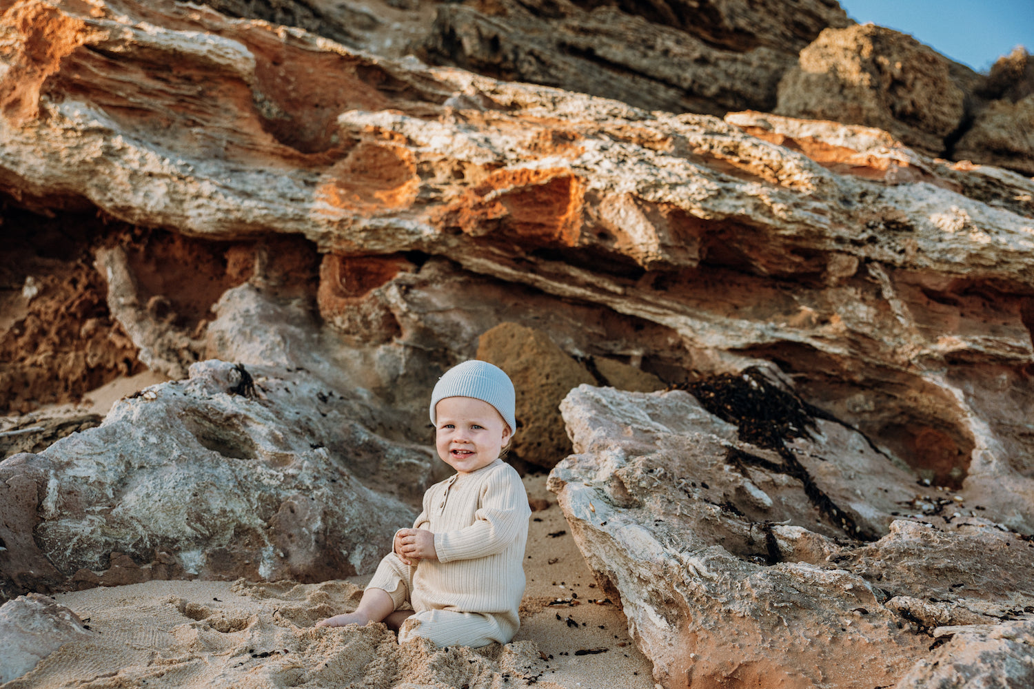 Grown Ribbed Button Jumpsuit in Natural | 30% OFF | Children of the Wild