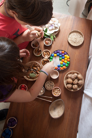 Grapat Wooden Bowls with Marbles | Children of the Wild