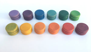 Grapat 36 Coloured Coins in 12 Colours |18+ Months | Children of the Wild