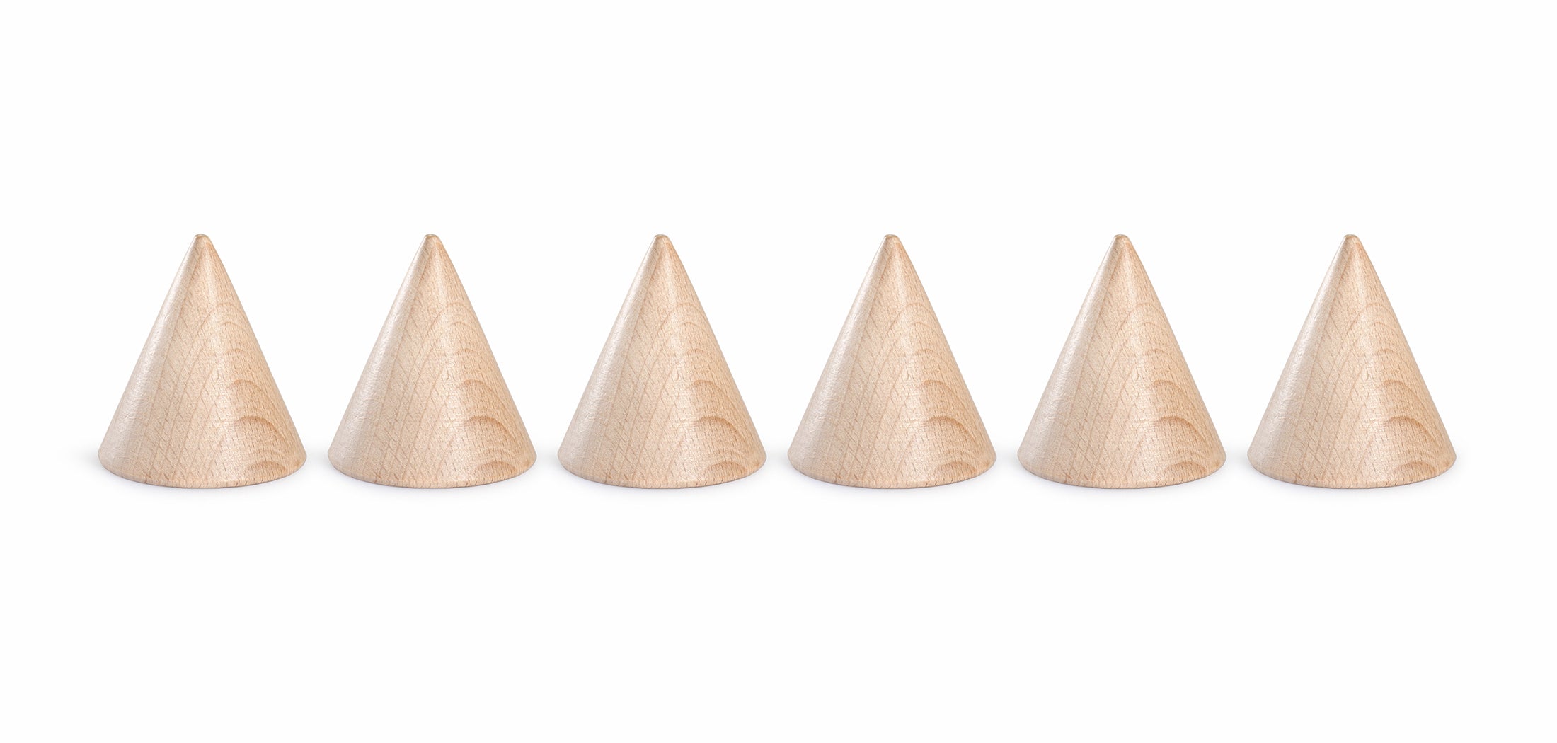 Grapat Natural Cones with 6 Pieces | Heuristic Play | Children of the Wild