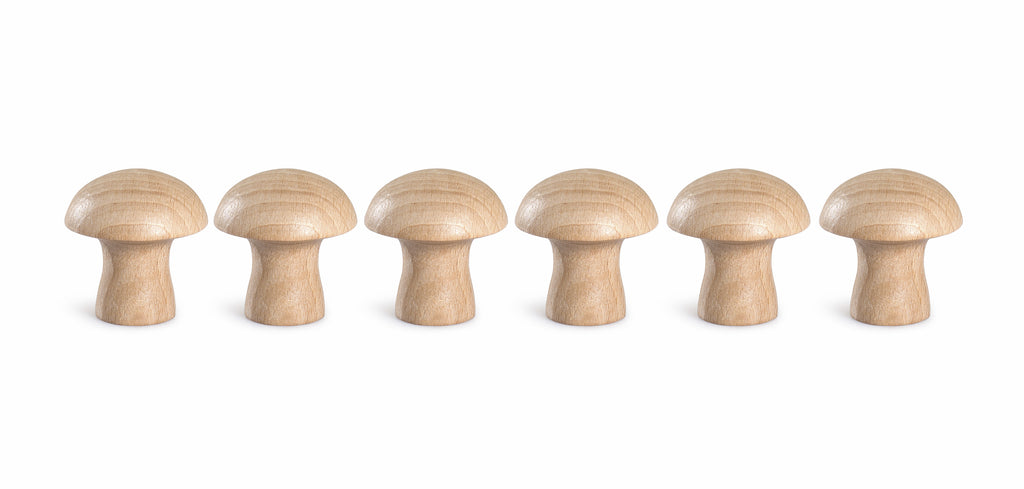 Grapat Chunky Natural Mushrooms with 6 Pieces | Heuristic Play | Children of the Wild