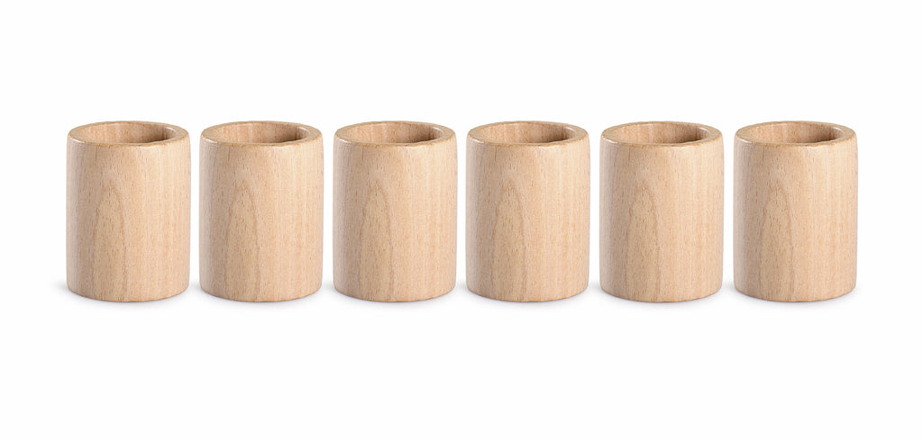 Grapat Natural Cups with 6 Pieces | Heuristic Play | Children of the Play