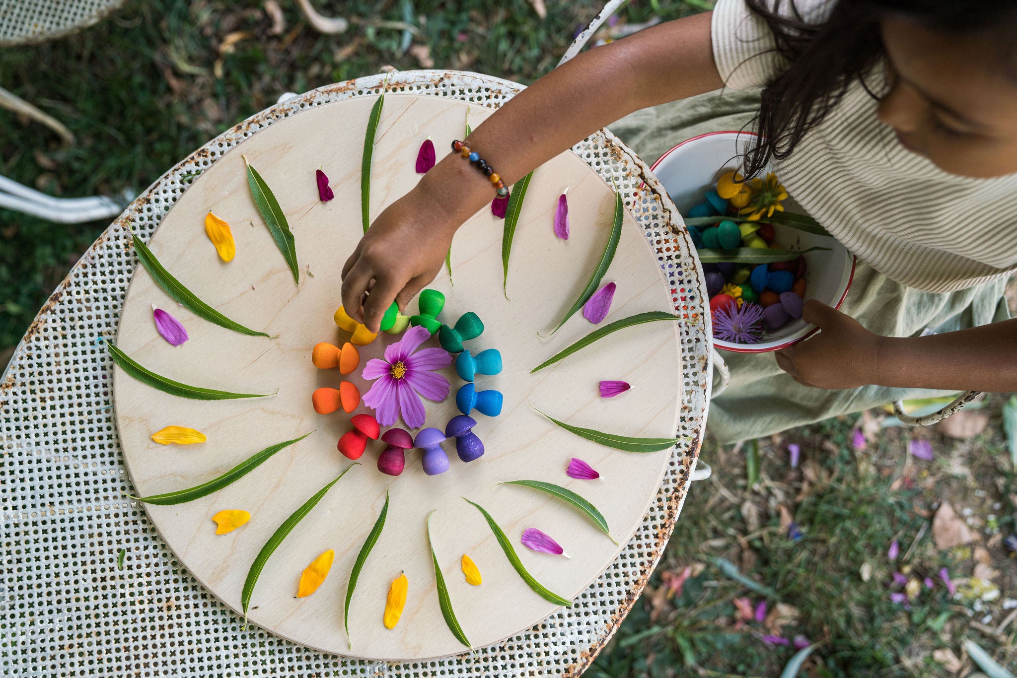 Grapat Mandala Little Rainbow Mushrooms | 2022 Release | 36+ Months | Children of the Wild