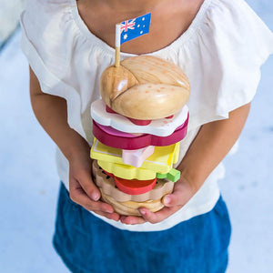 Make Me Iconic Australian Stacking Burger Puzzle | Children of the Wild