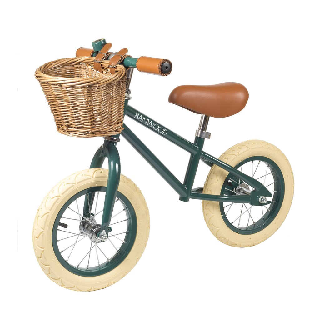 Banwood First Go Balance Bike Dark Green  | For 2.5 - 5 years | Children of the Wild