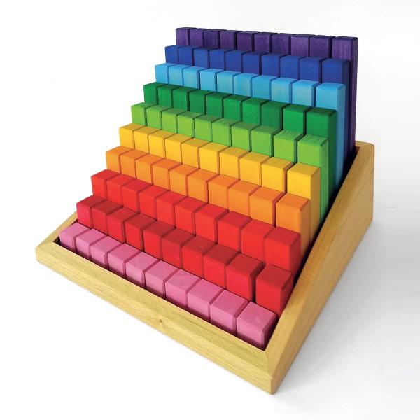 Bauspiel Stepped Colour Blocks 100pc | Children of the Wild