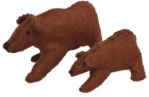 Papoose Fair Trade Felt Bear Cub Toy | Small World | Children of the Wild