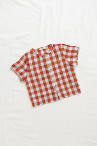 Fin and Vince Button Up Top in Picnic Plaid | Children of the Wild