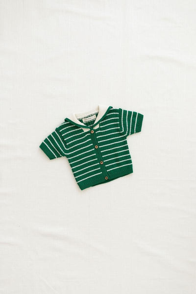 Fin & Vince Emerald Sailor Cardigan on sale 4-5 Years