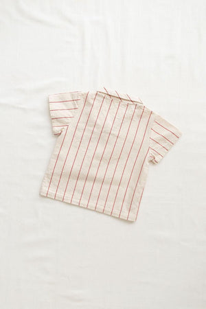 Fin and Vince Sailor Shirt in Red Stripes | 30% OFF | Children of the Wild