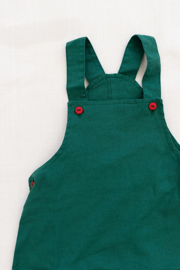 Fin and Vince Short Overall in Emerald | Children of the Wild | Size 2-3