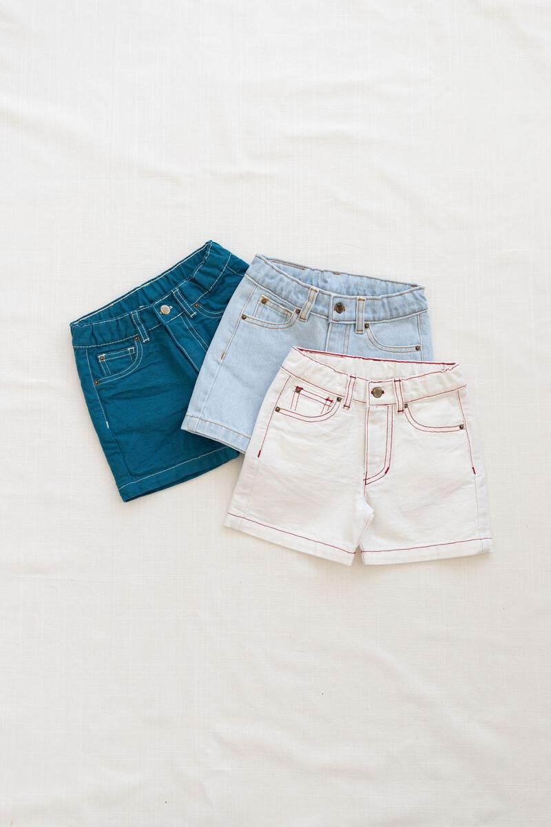 Fin and Vince Vintage Jean Shorts in Bone | 30% OFF | Children of the Wild