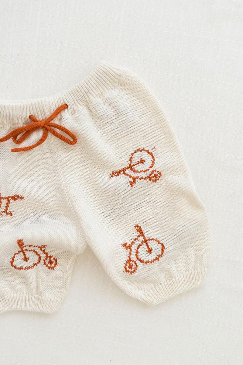 Fin and Vince Zion Knit Shortie in Bikes | 40% OFF SALE | Children of the Wild