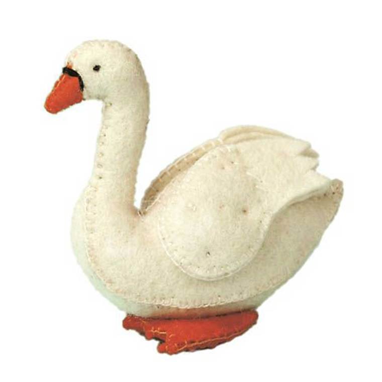 Gluckskafer Swan Handmade Felt Toy | 30% OFF | Children of the Wild