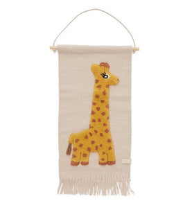 OYOY Living Design Mini | Giraffe Wallhanger Rose | Children of the Wild