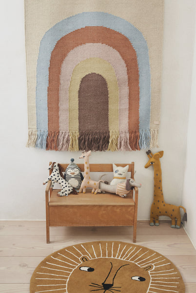 OYOY Living Design Mini | Lion Floor Rug Caramel | Children of the Wild