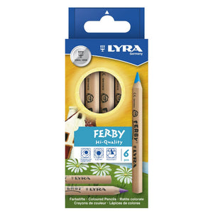 Lyra Pencils Ferby (short) 6 Assorted Natural | Children of the Wild
