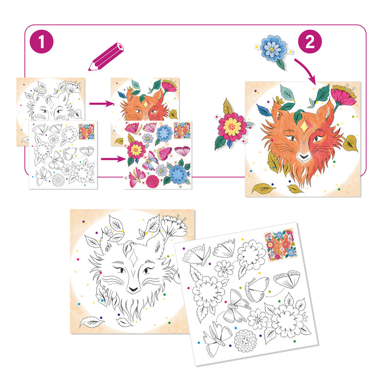 Djeco Forest Friends Colouring Surprise | 30% OFF | 6+ Years | Children of the Wild