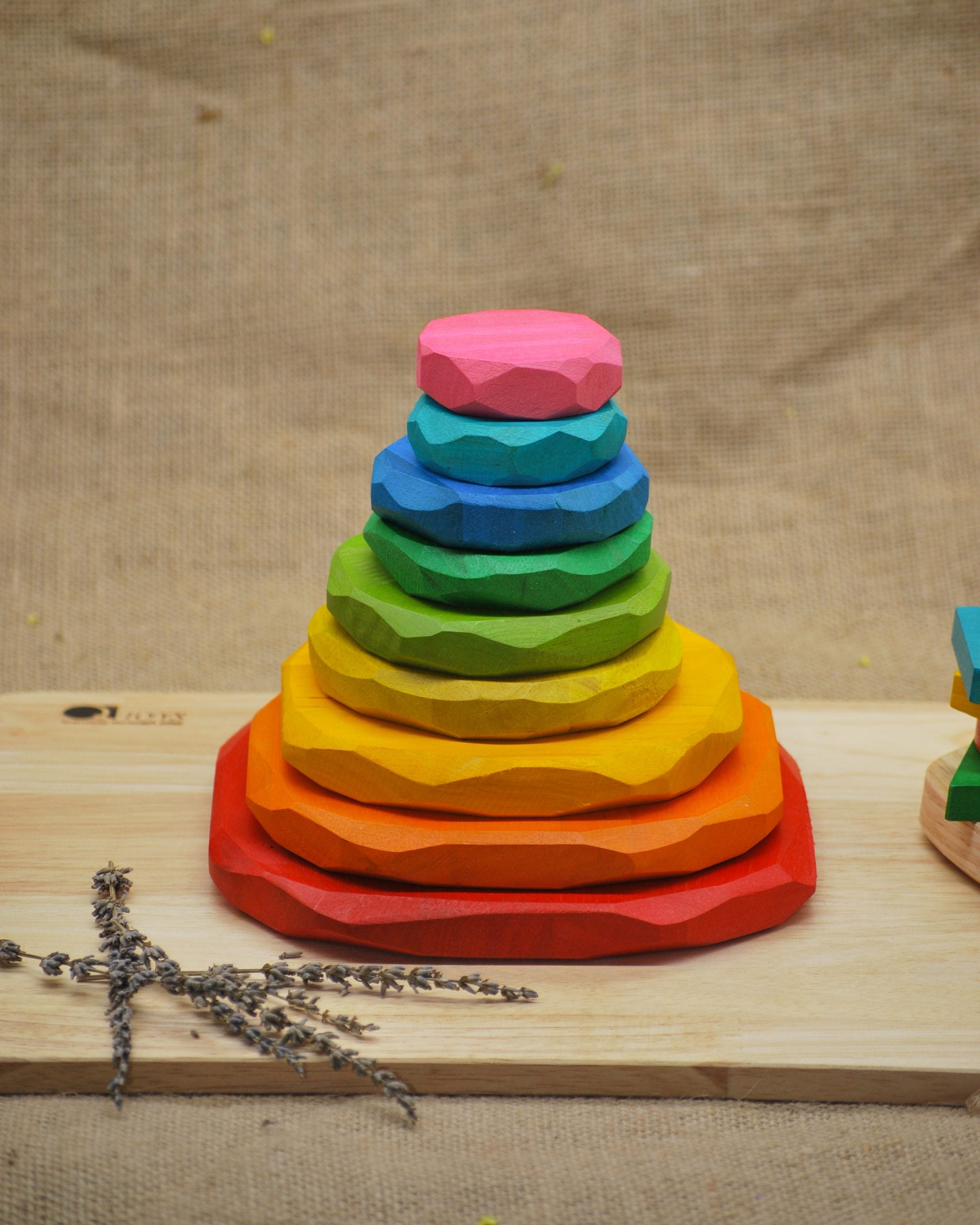 Qtoys Coloured Stacking Stones