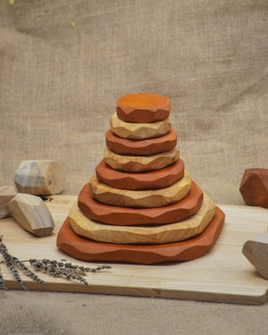 Qtoys Two Tone Stacking Stones | 30% OFF | Children of the Wild