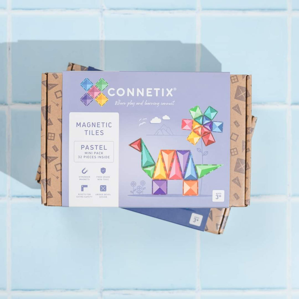 Connetix Tiles 32 Pc Mini Pastel Set | 10% OFF SALE | Children of the Wild