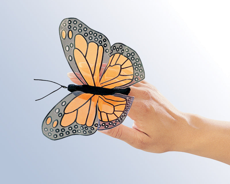 Folkmanis Mini Monarch Butterfly Finger Puppet | Children of the Wild