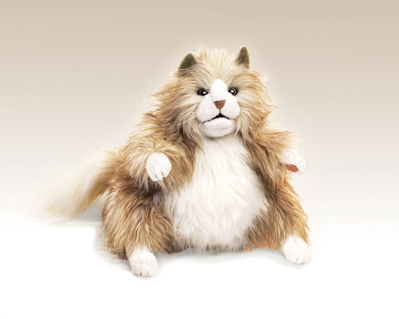 Folkmanis Fluffy Cat Puppet | Children of the Wild