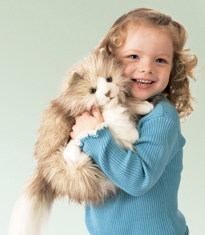 Folkmanis Fluffy Cat Puppet | Children of the Wild