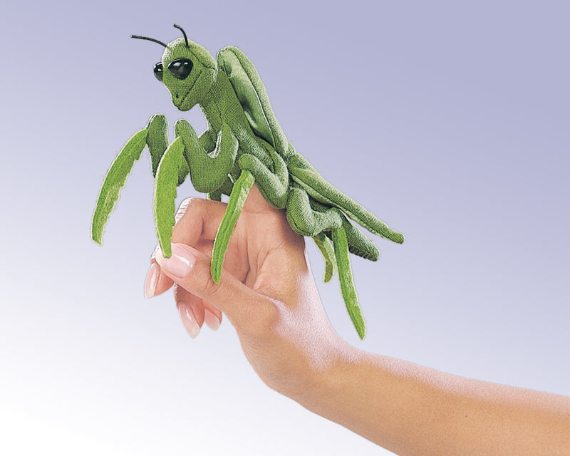Folkmanis Mini Praying Mantis Finger Puppet | Children of the Wild