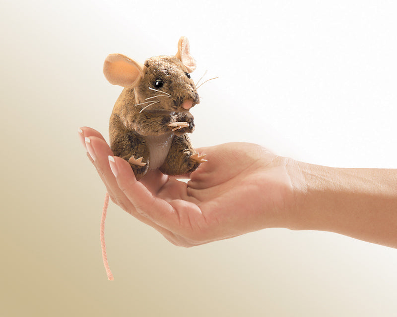 Folkmanis Mini Field Mouse Finger Puppet | Children of the Wild