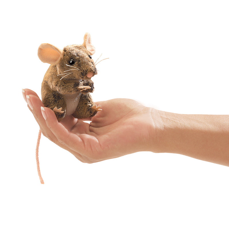 Folkmanis Mini Field Mouse Finger Puppet | Children of the Wild