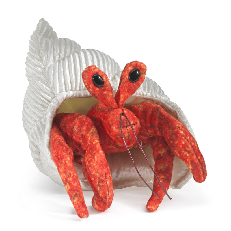 Folkmanis Mini Hermit Crab Finger Puppets | Children of the Wild