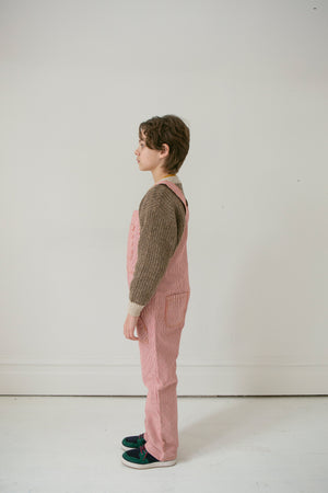 Fin and Vince Classic Overalls Chili Stripes | 30% OFF | Children of the Wild