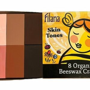 Filana Beeswax Crayons | Skin Tones Blocks 8 | Children of the Wild