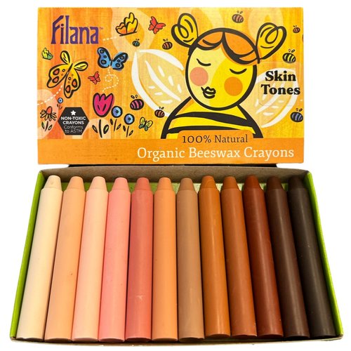 Filana Beeswax Crayons | Skin Tones Sticks 12 | Children of the Wild