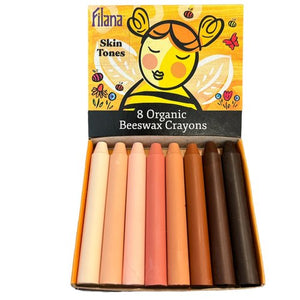 Filana Beeswax Crayons | Skin Tones Sticks 8 | Children of the Wild