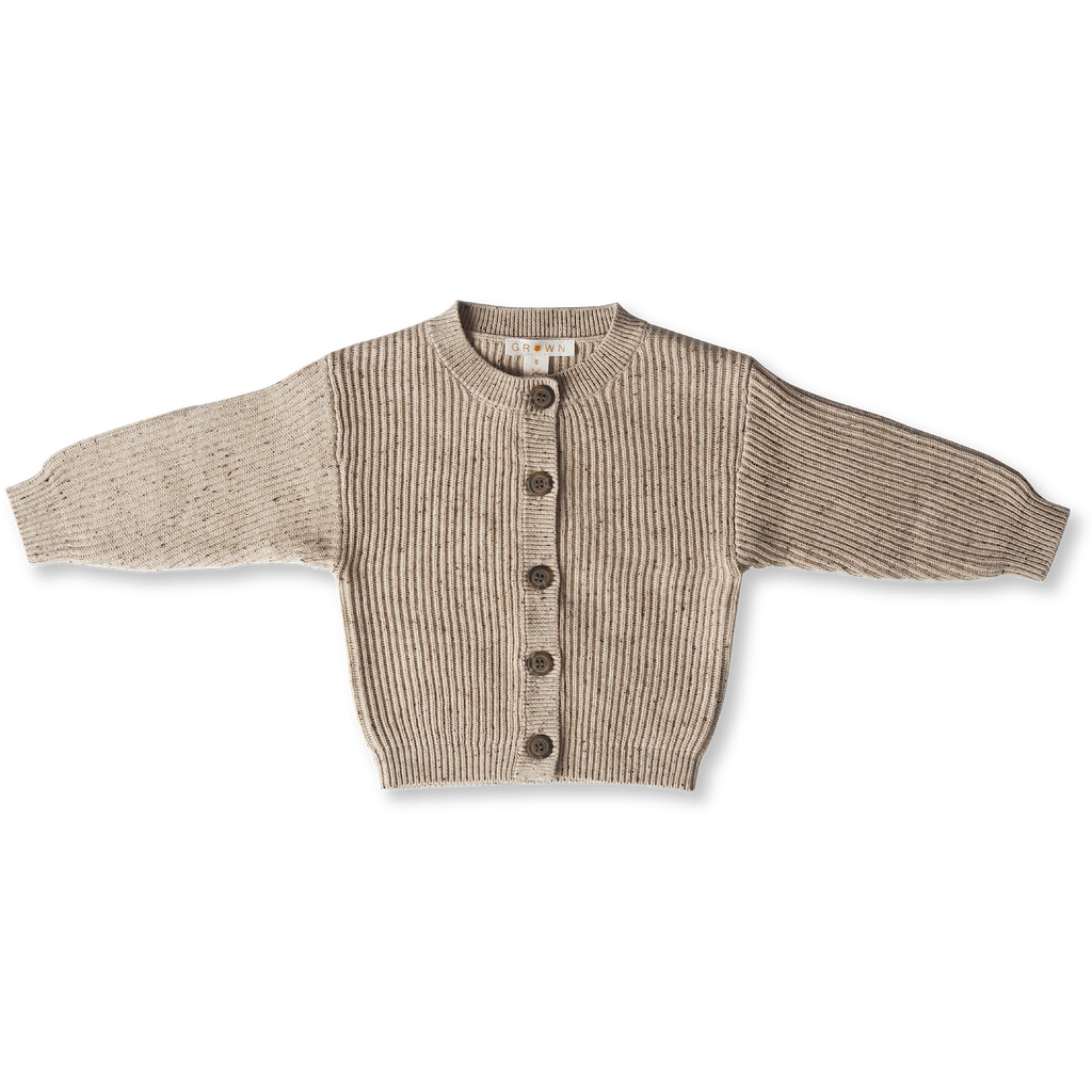 Grown Chunky Rib Speckle Cardigan | 30% OFF | Children of the Wild