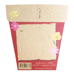 Sow n' Sow Christmas Wildflowers Gift of Seeds | Children of the Wild