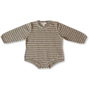 Grown Oversized Organic Romper in Mocha Marle | 30% OFF | Children of the Wild