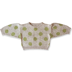 Grown Shop Pansy Pullover in Lime & Marle | 30% OFF | Children of the Wild
