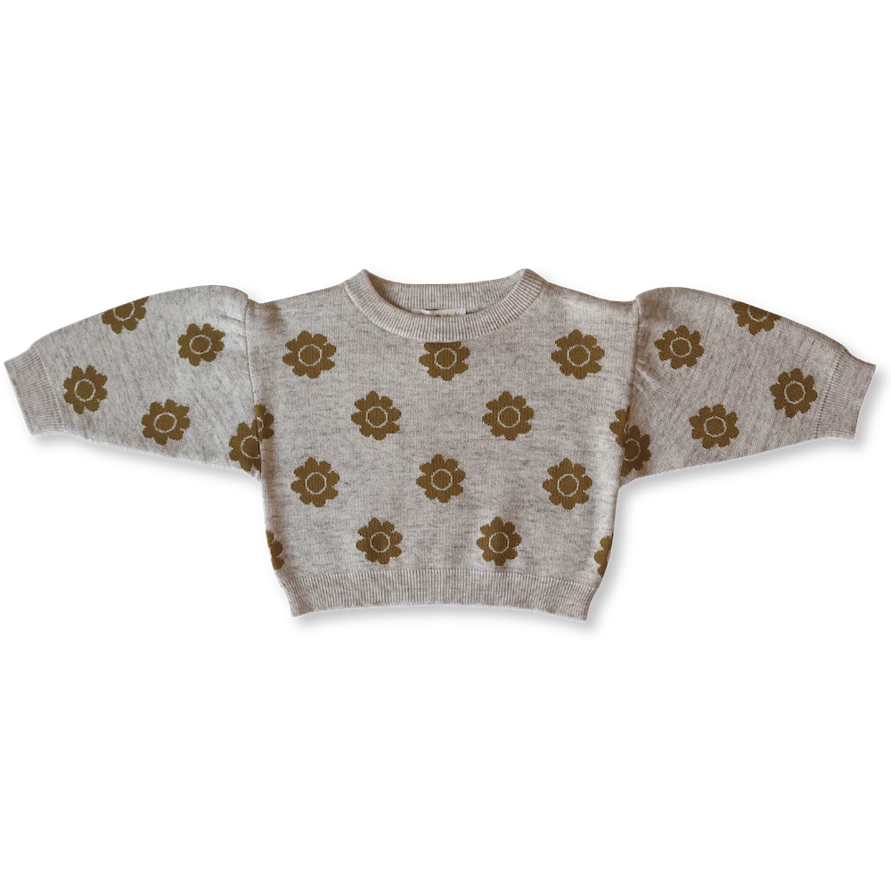 Grown Shop Pansy Pullover in Mocha & Marle | 30% OFF | Children of the Wild