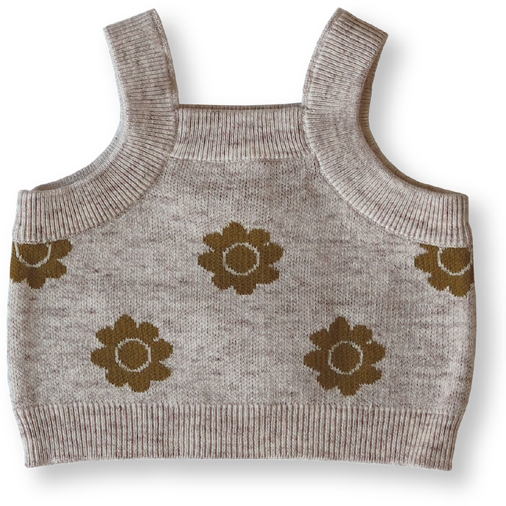 Grown Pansy Top in Mocha & Marle | 30% OFF | Children of the Wild