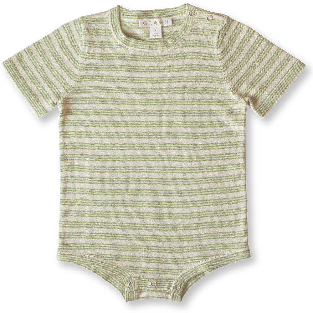 Grown Hemp Bodysuit in Lemonade & Lime | 30% OFF | Children of the Wild