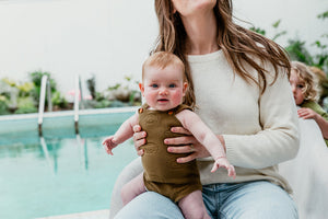 Grown Shop Sunshine Romper in Mocha | 30% OFF | Children of the Wild