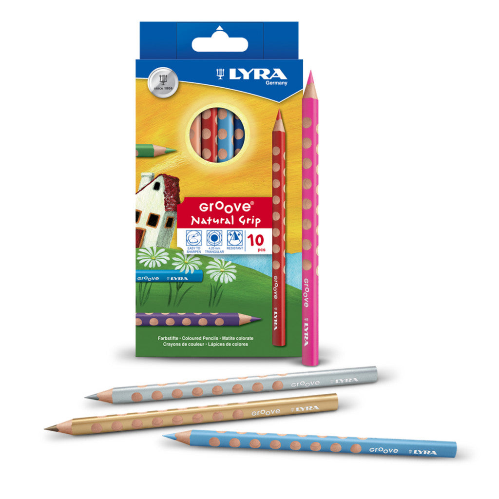 Lyra Groove Coloured Pencils Pack of 10 | Art Supplies | Children of the Wild