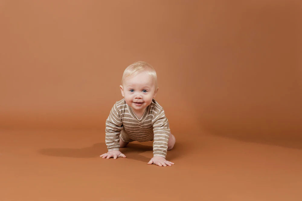 Grown Oversized Organic Romper in Mocha Marle | 30% OFF | Children of the Wild