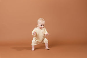 Grown Hemp Oversized Playsuit in Lemonade | 30% OFF | Children of the Wild