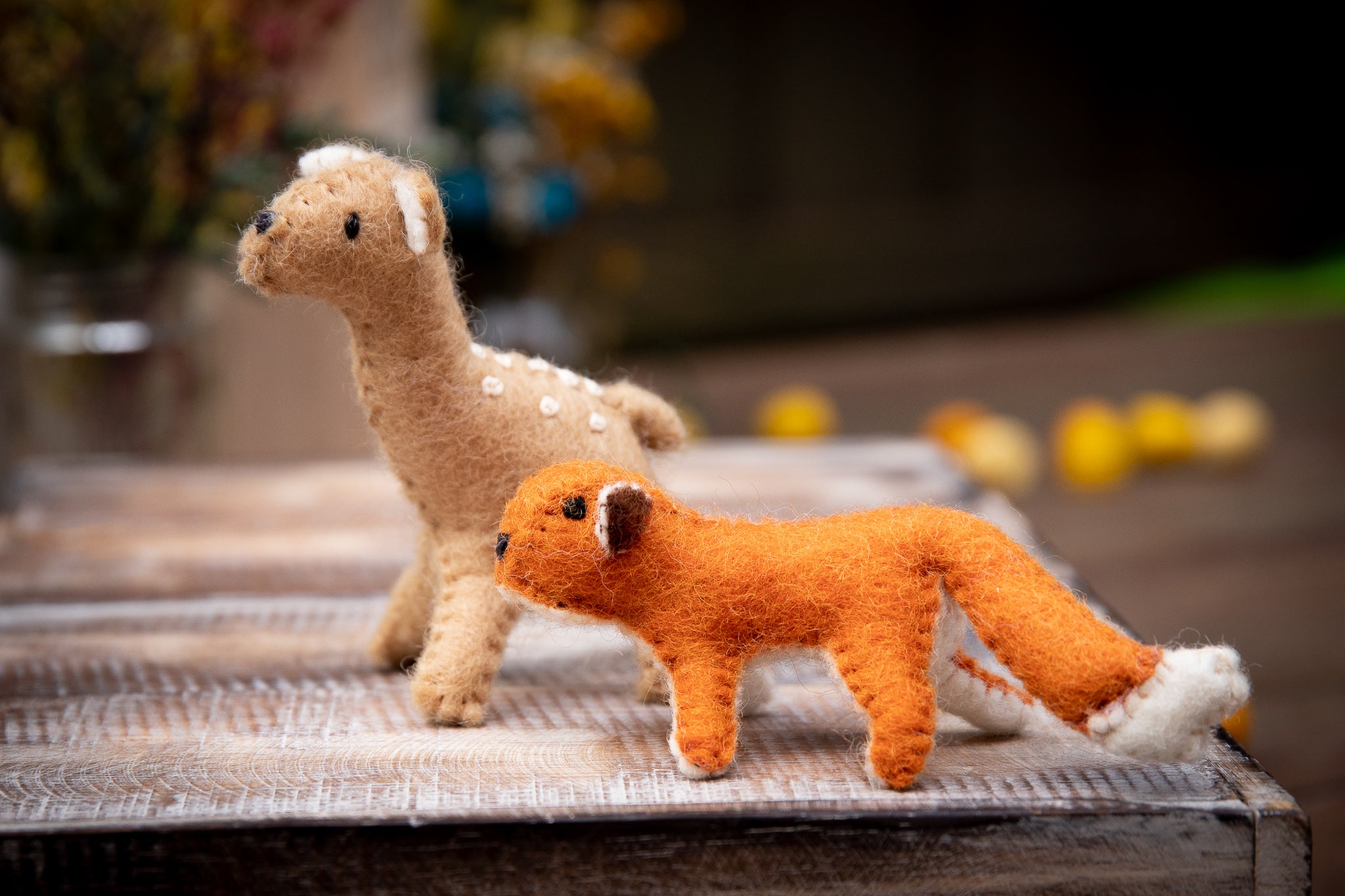 Papoose Fair Trade Felt Fox Toy | Small World | Children of the Wild