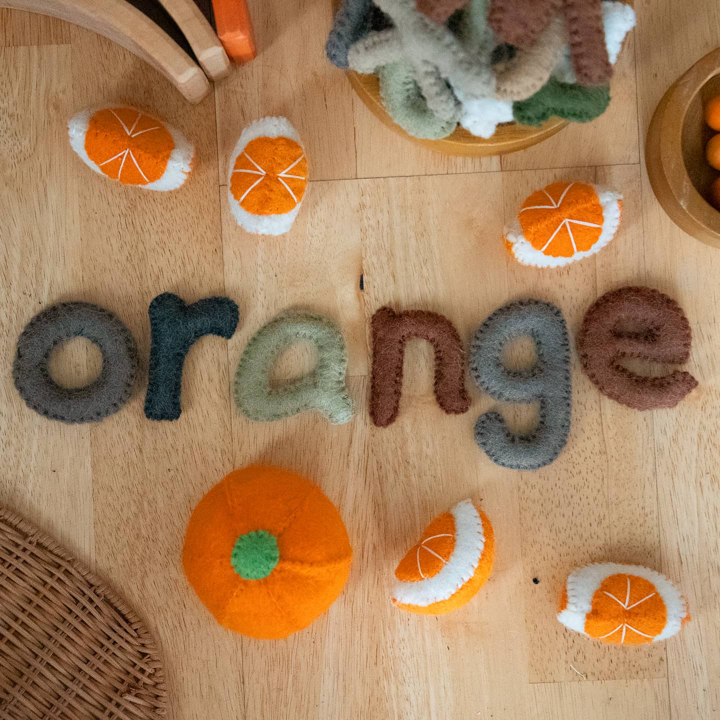 Papoose Fair Trade Felt Orange Slices with 6 pieces | 25% OFF | Children of the Wild